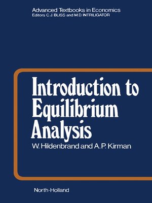 cover image of Introduction to Equilibrium Analysis